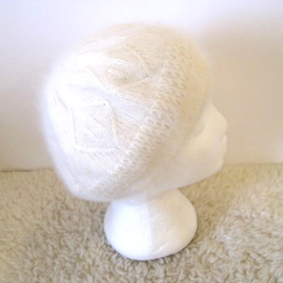 Angora Blend Knitted Beret - Picture 4 of 8